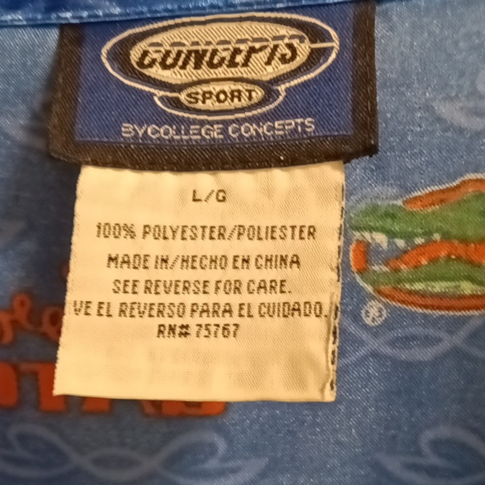 FINAL PRICE CONCEPT'S SPORTS UF GATORS orange/blue/white s/s night shirt Sz Lrg